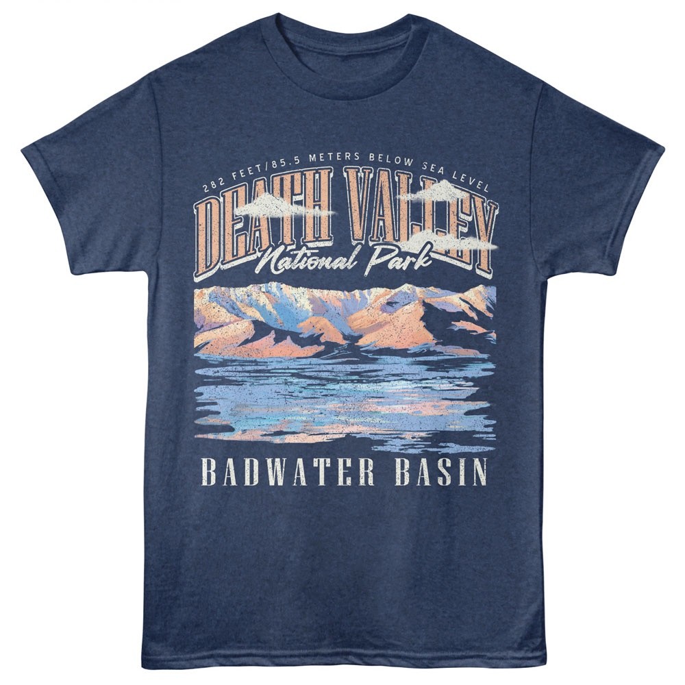 National Parks T Shirt DEATH VALLEY BADWATER BASIN Adult Official New Heather gallery