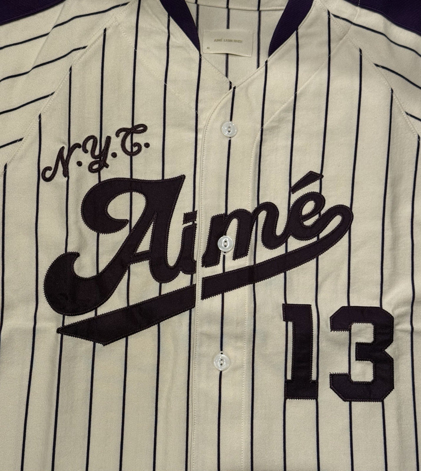 ALD Aime Leon Dore Baseball Jersey Coconut Milk Large gallery