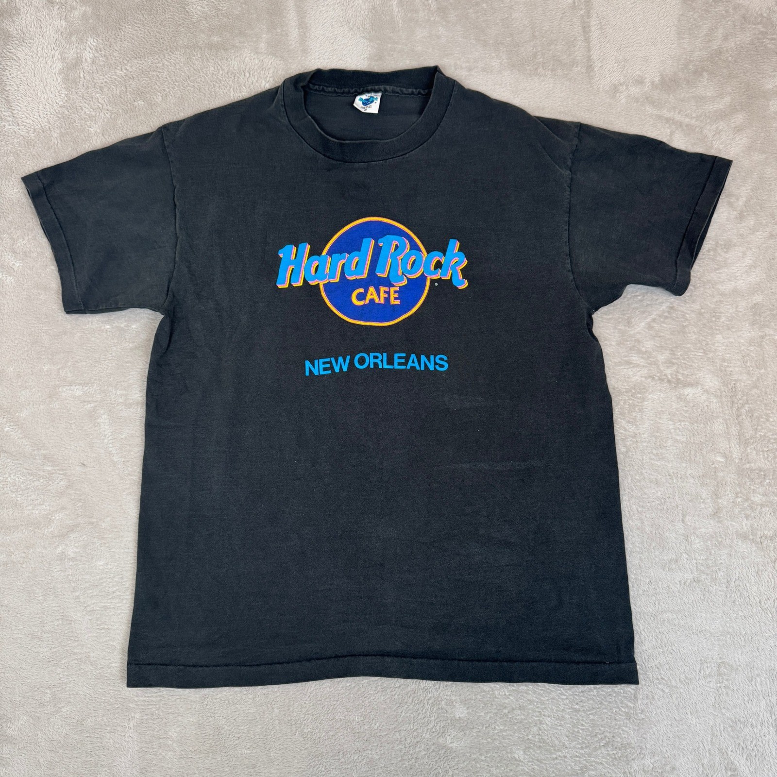 Vintage 90s Hard Rock Cafe New Orleans Shirt Mens XL Black Preowned USA