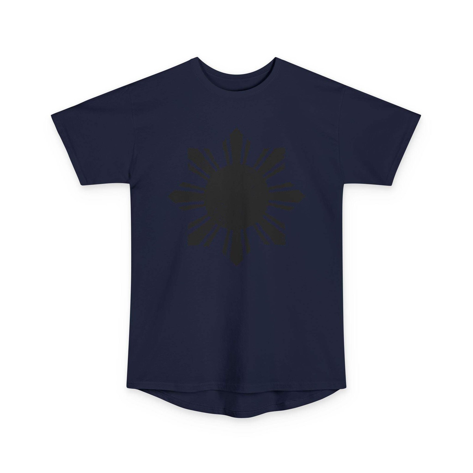 Filipino Sun Longline Drop Tail Tee Pinoy shirt Streetwear Urban Long Body S-2XL gallery