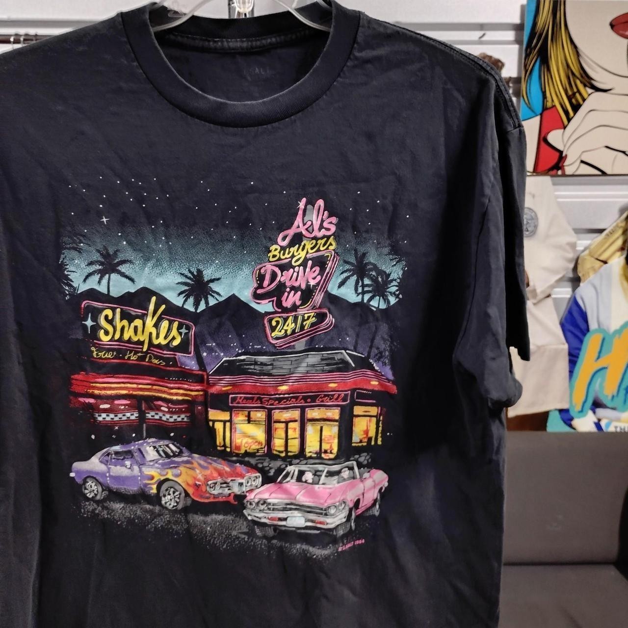 Vintage 1984 J. Galt Men’s Size XL Hot Rod Al's Burgers LA Graphic T Shirt A274e gallery