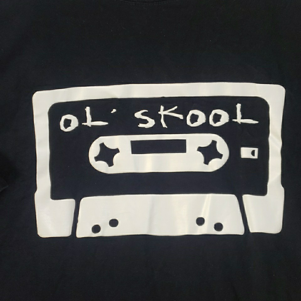Ol Skool On Cassette Tape 3X Large Black T-shirt International Basic Source gallery