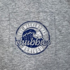 Chubbies The weekend Has Arrived Pocket Tee Gray Mens XL