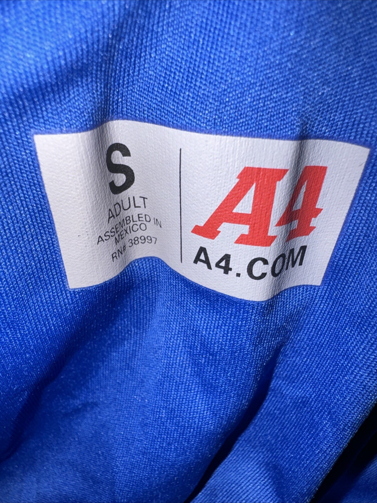 A4 N3142 Mens Short Sleeve DriFit Cooling Performance Shirt Small Royal Blue New gallery