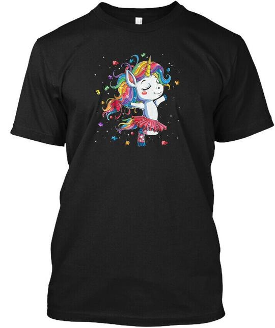 Unicorn Autism Sticker T-Shirt Made in the USA Size S to 5XL gallery