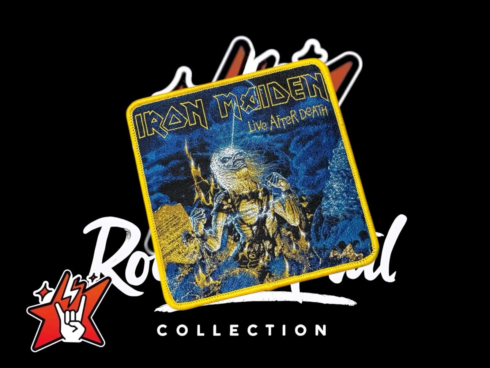 Iron Maiden Exclusiv Woven Patch Cover Album Metallica Judas Priest Saxon Dio gallery