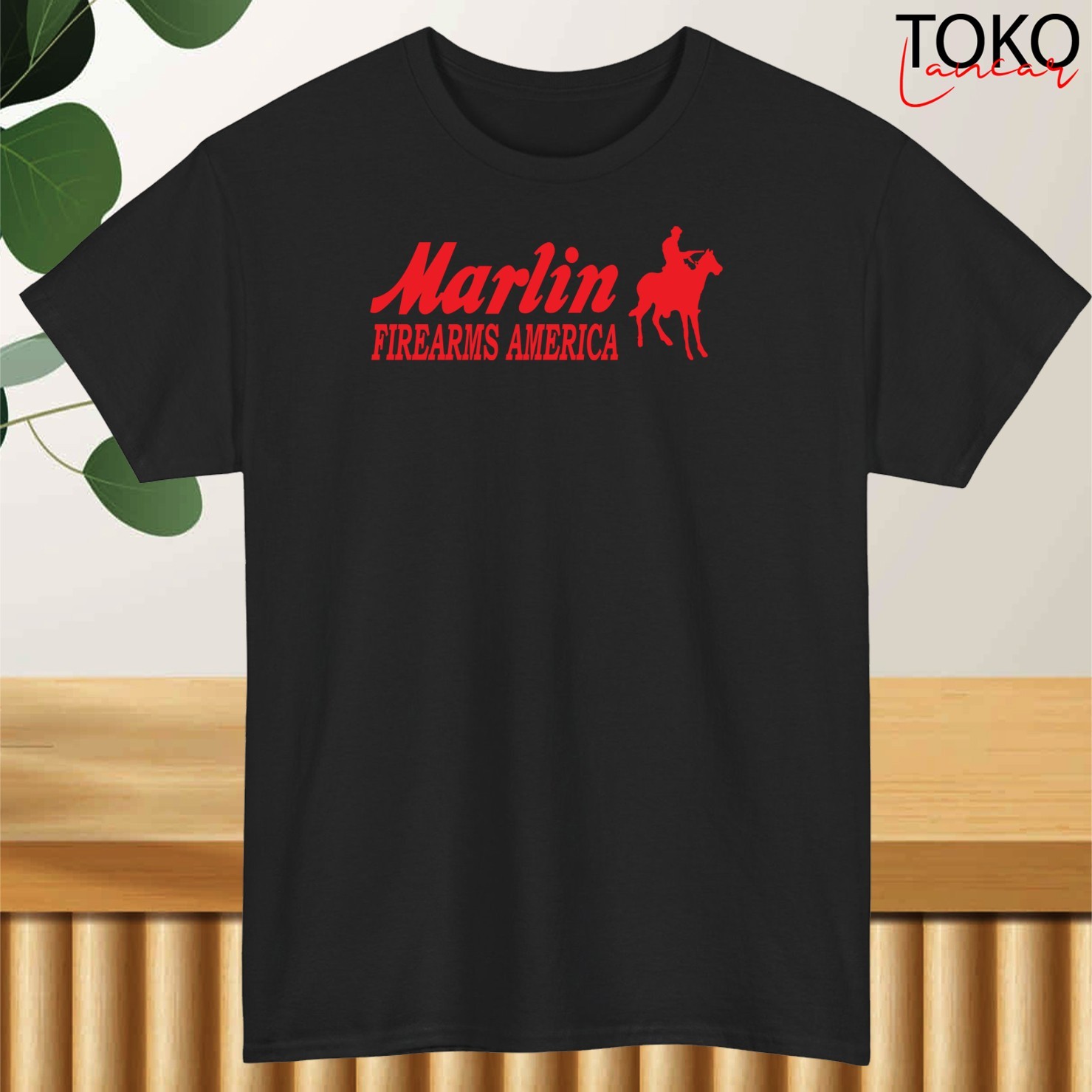Marlin Firearms Logo Mens Cotton Graphic T-Shirt – USA STOCK – NO IMPORT FEES