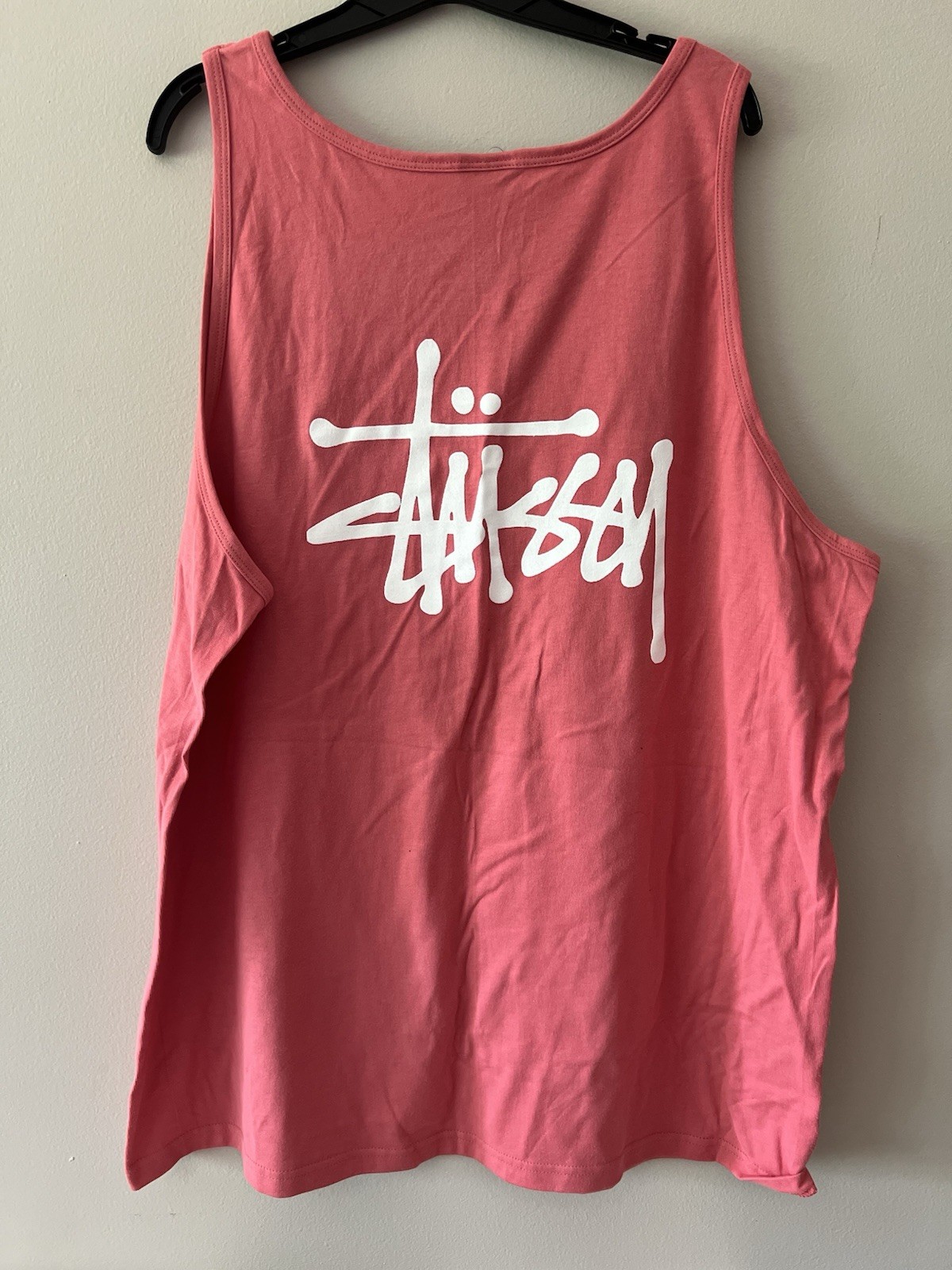 Stüssy Logo Tank Top Coral Pink Size XXL Streetwear NWOT **CUT Tag** gallery