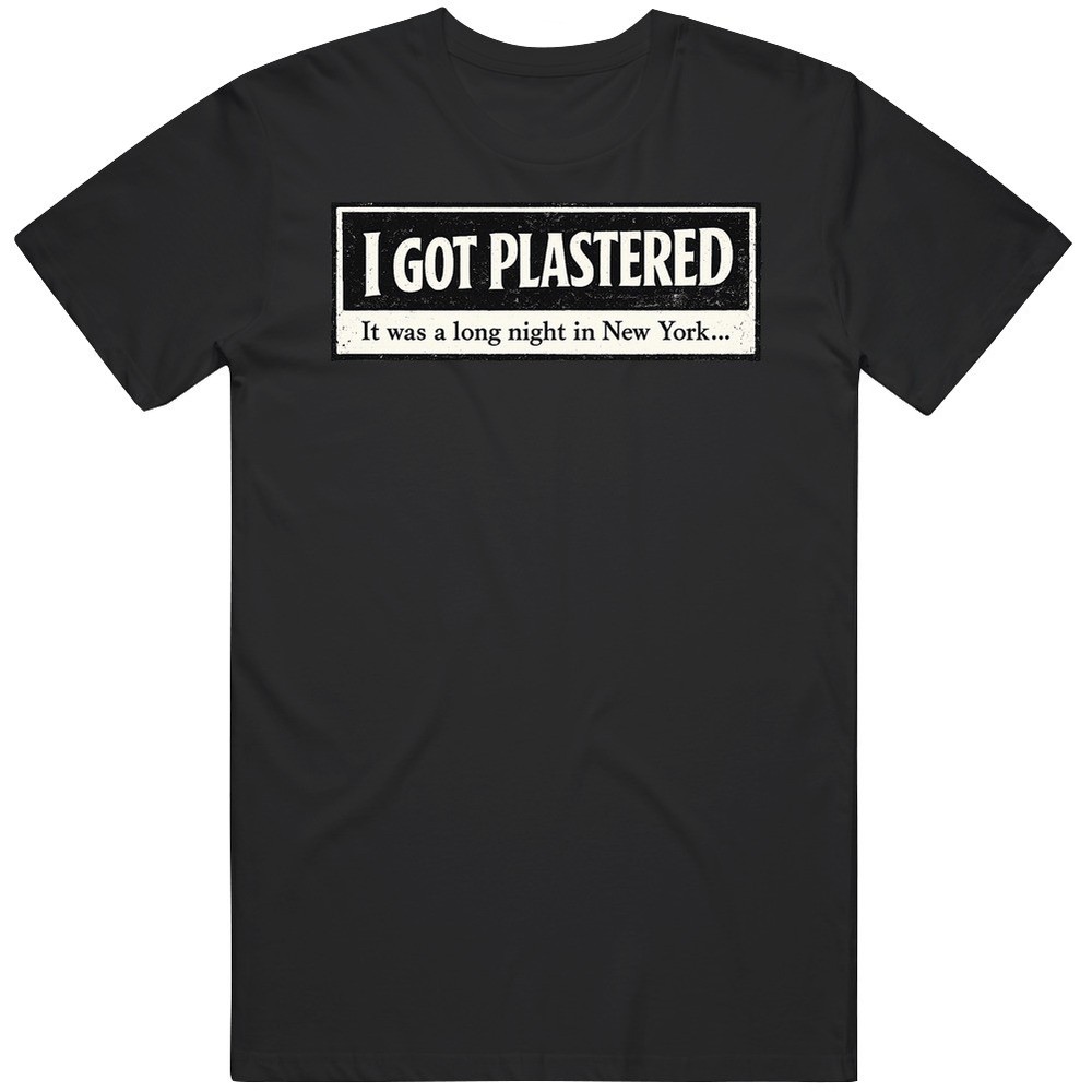 I Got Plastered Spider Man Noir Nic Cage Funny Meme Fan V2 T Shirt