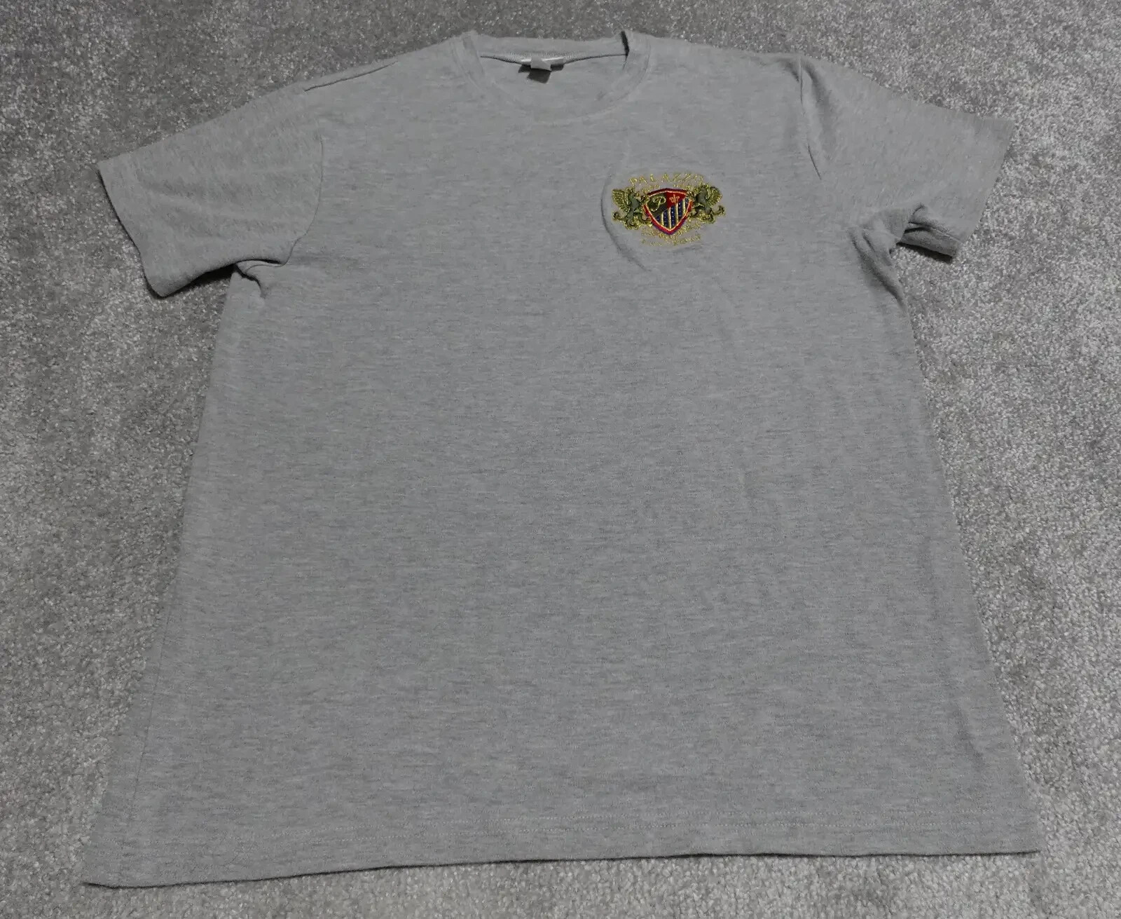 Palazzo Las Vegas T-Shirt Men’s Large Gray Short Sleeve Embroidered Logo