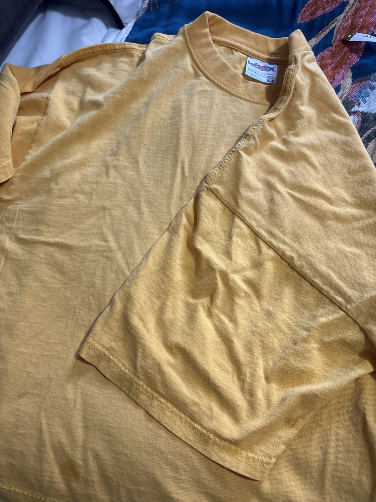 Vintage Tropical Fish Cozumel Mexico Yellow Embroidered T Shirt XL EUC gallery