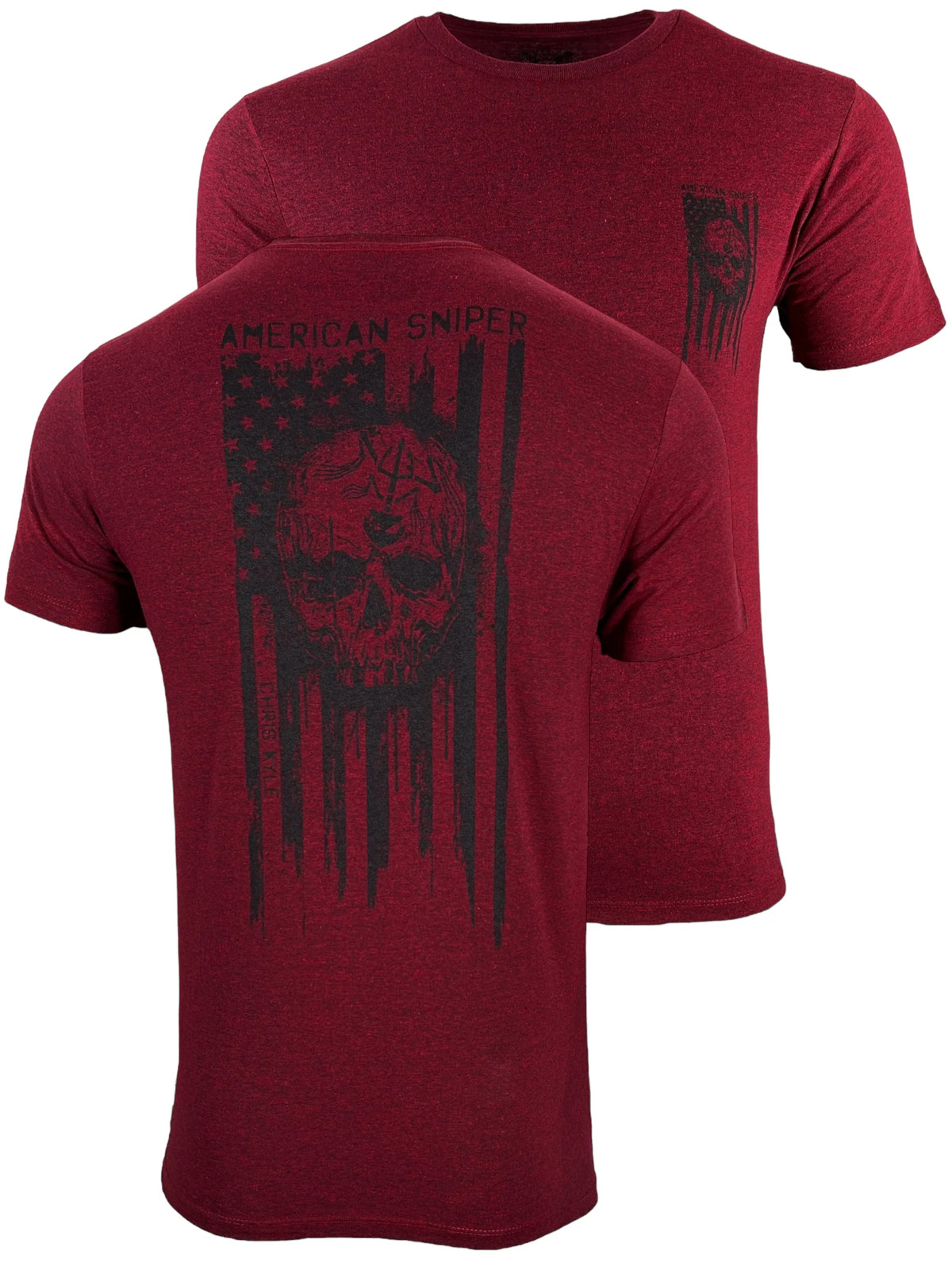 Howitzer Style Men’s T-Shirt Chris Kyle Sniper Flag Military Grunt MFG