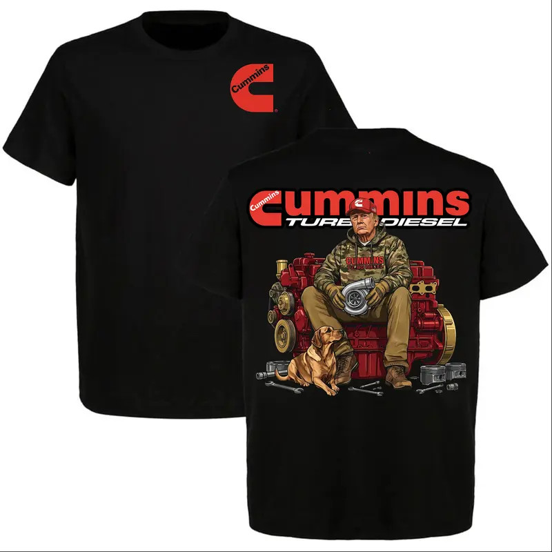 2026 Trump with Cummins Diesel Graphic T-shirt, Diesel Power Shirt