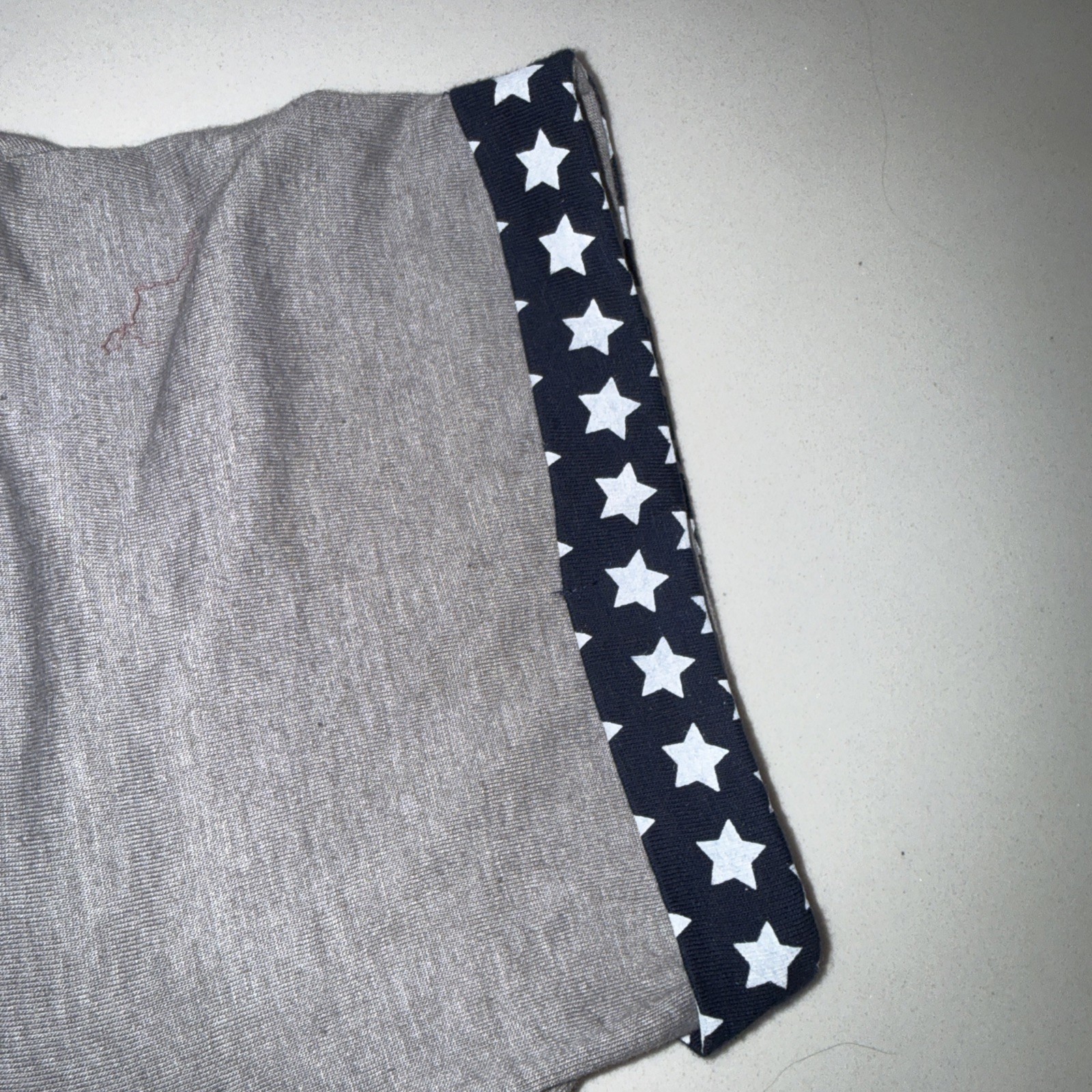 Carbon Unisex TShirt Gray Flag Print Pocket Men’s LG Party On Patriotic US NWT gallery