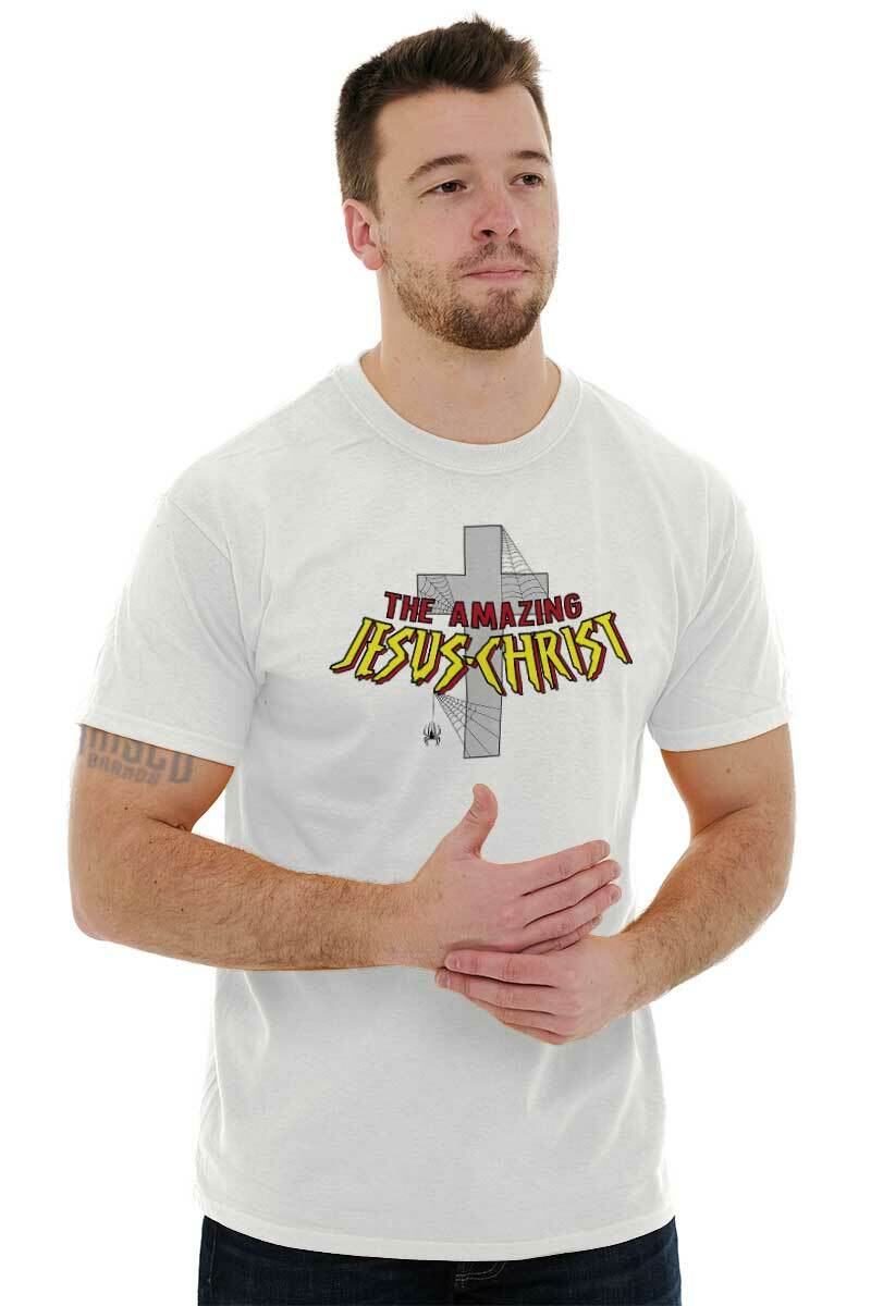 Amazing Jesus Christ Christian Religious Adult Short Sleeve Crewneck Tee gallery
