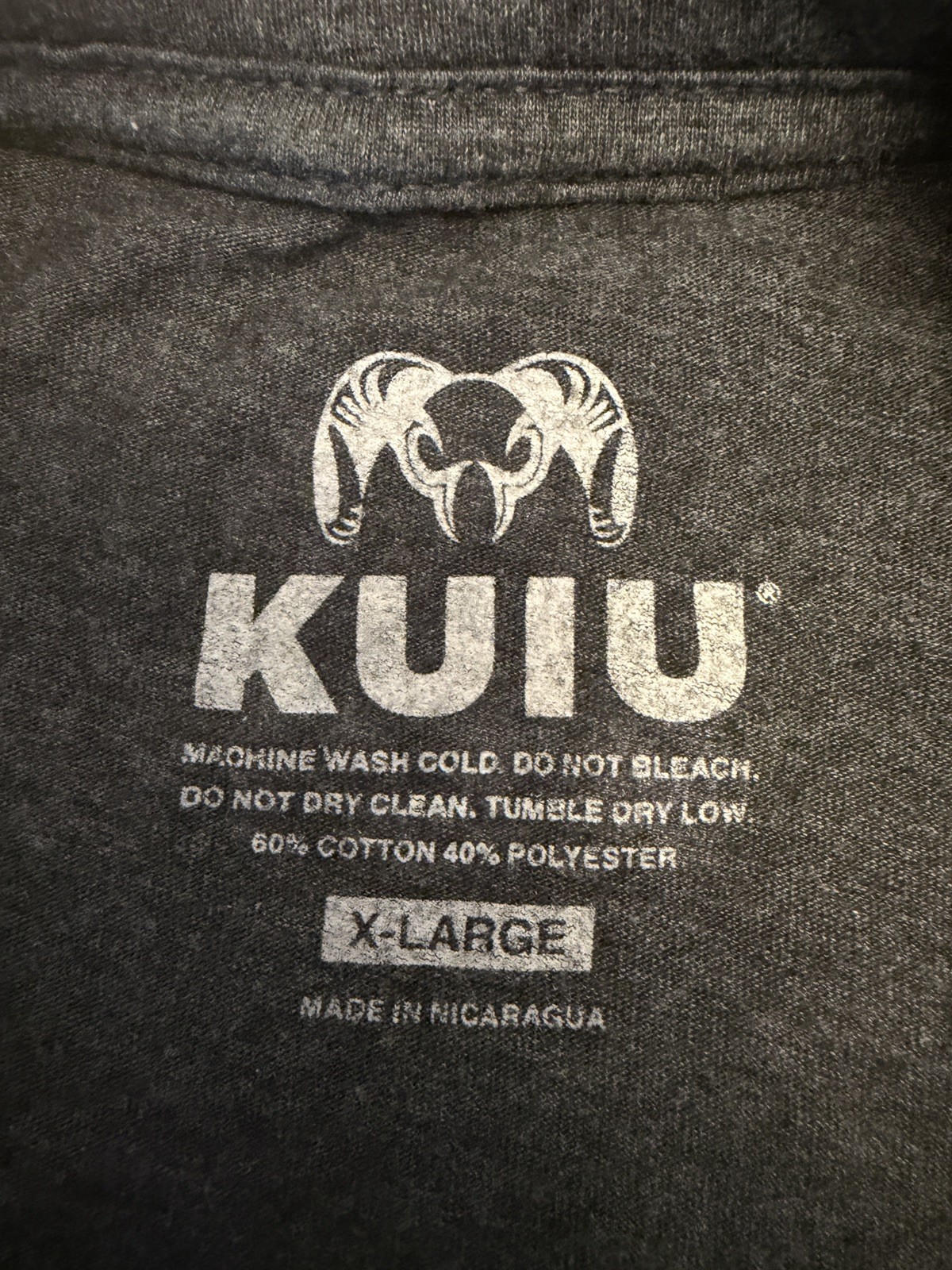 KUIU Logo T-Shirt Mens XL Gray Camo Short Sleeve Outdoor Hunting Casual gallery
