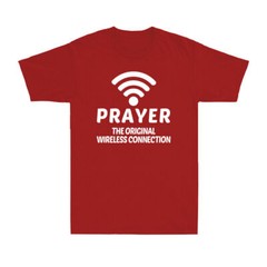 Prayer The Original Wireless Connection Funny Christian Gift Men’s T-Shirt