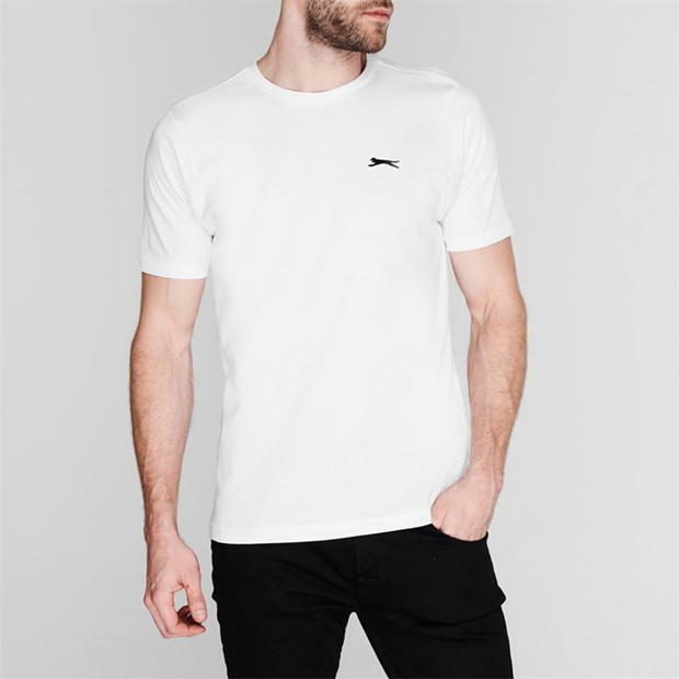 Mens Slazenger 100% Cotton Plain Crew Neck T Shirt XS S M L XL XXL 3XL 4XL BNWT gallery