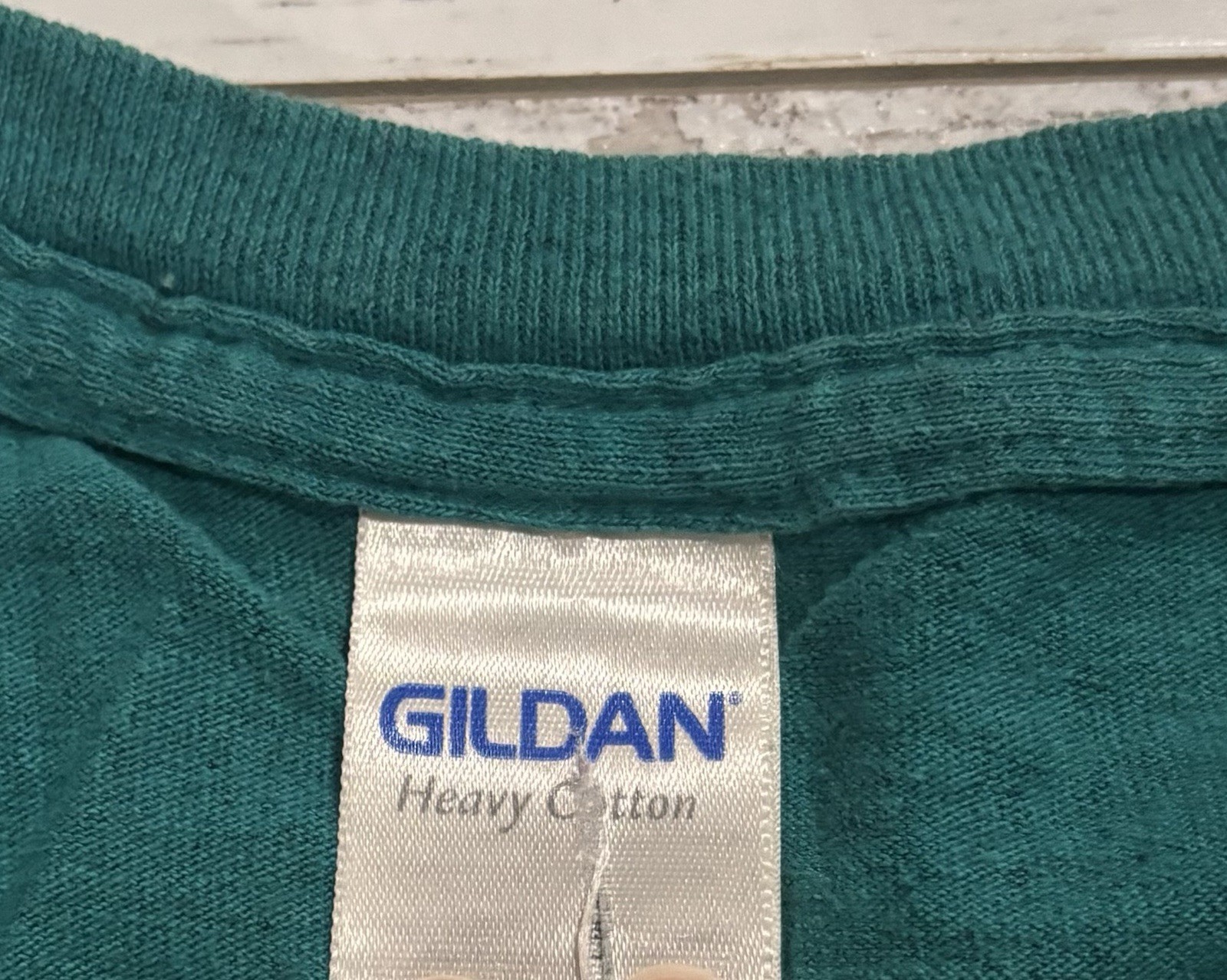 Gildan Short Sleeve Vintage-Wash T-shirt size XL - Teal Green/Key West B gallery