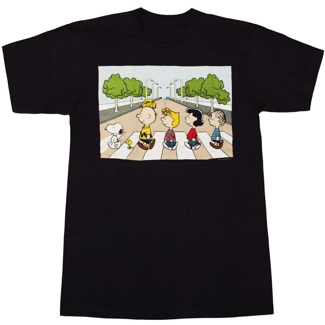 Peanuts Gang Snoopy Abbey Road T-Shirt gallery