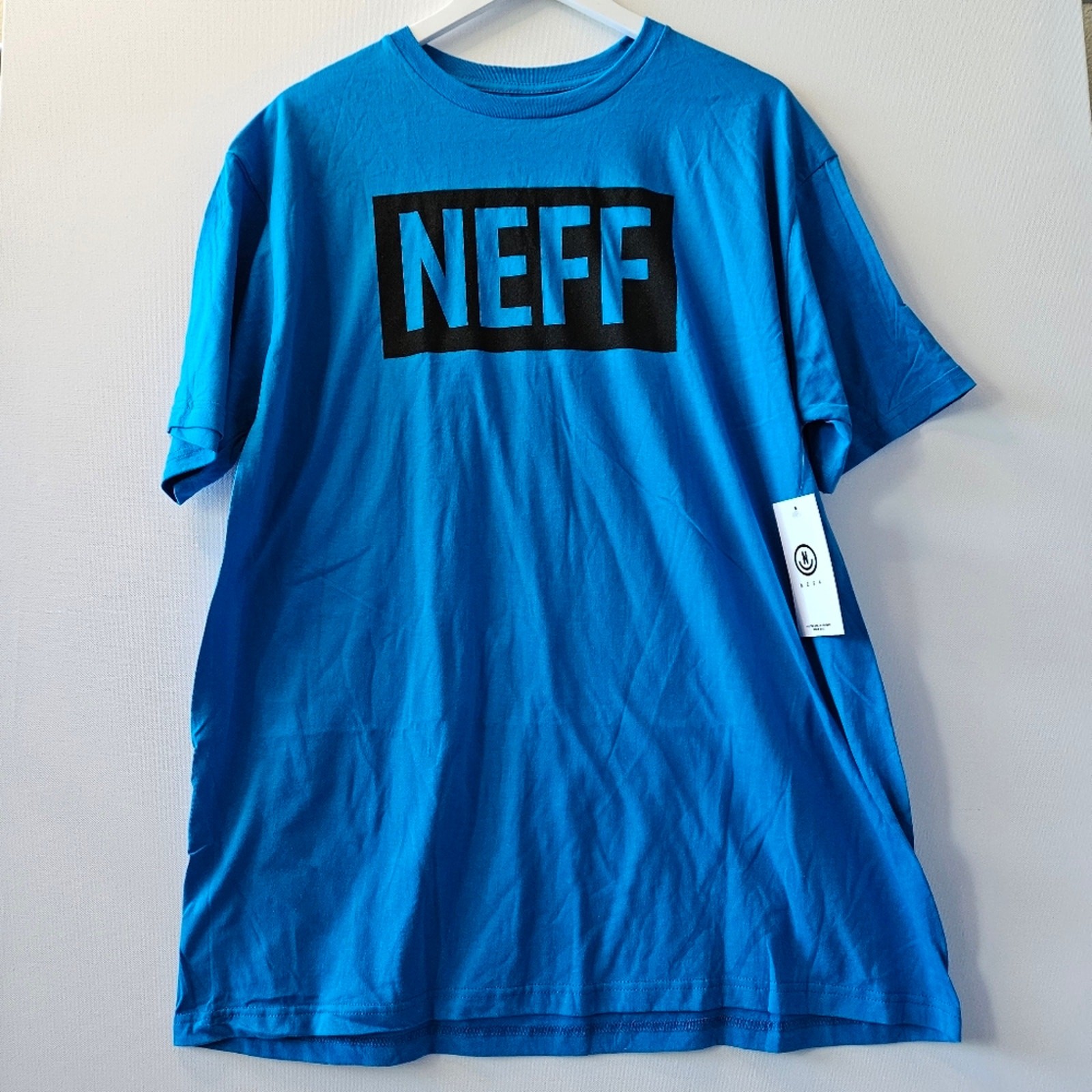 Neff Men’s Short Sleeve Graphic Blue Shirt XL