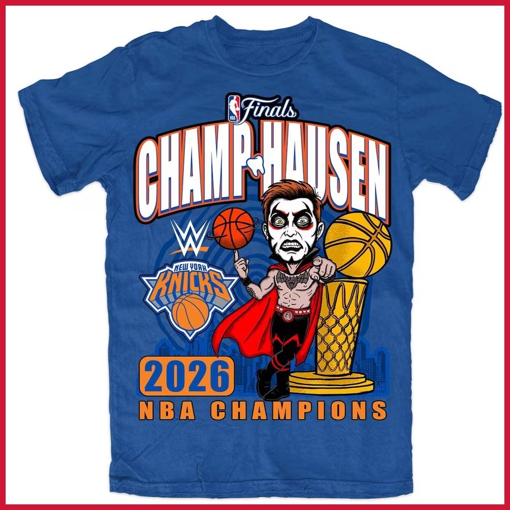 🎉FASTSHIP - Danhausen x New York Knick 2026 Basketball Finals Champions Tee gallery