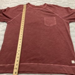 Marine Layer Mens Large Rust Long Sleeve Pocket Raglan Crewneck Soft Sweatshirt