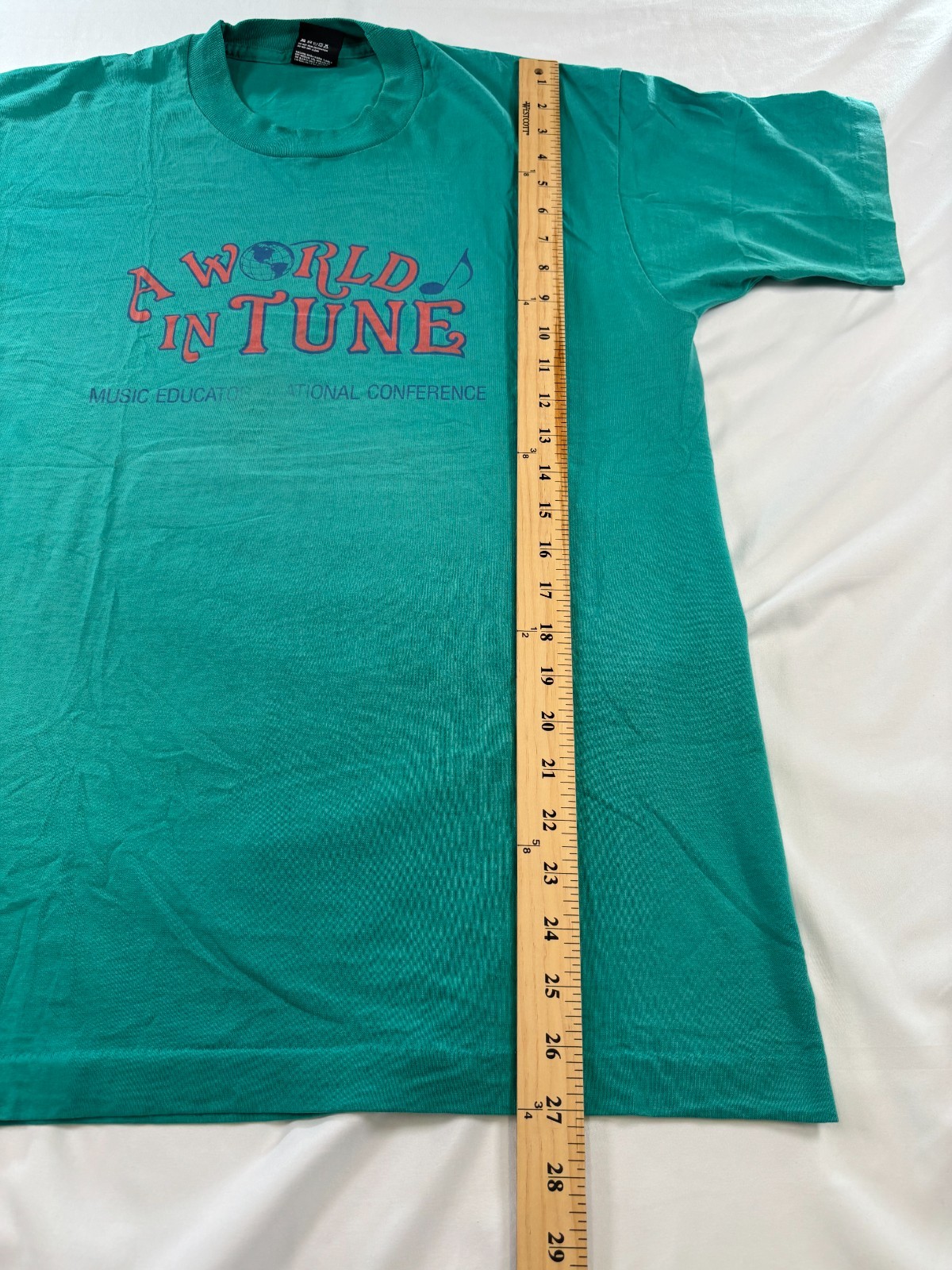 Vintage Single Stitch T Shirt Mens Sz Large Music Educators Conference Teal gallery
