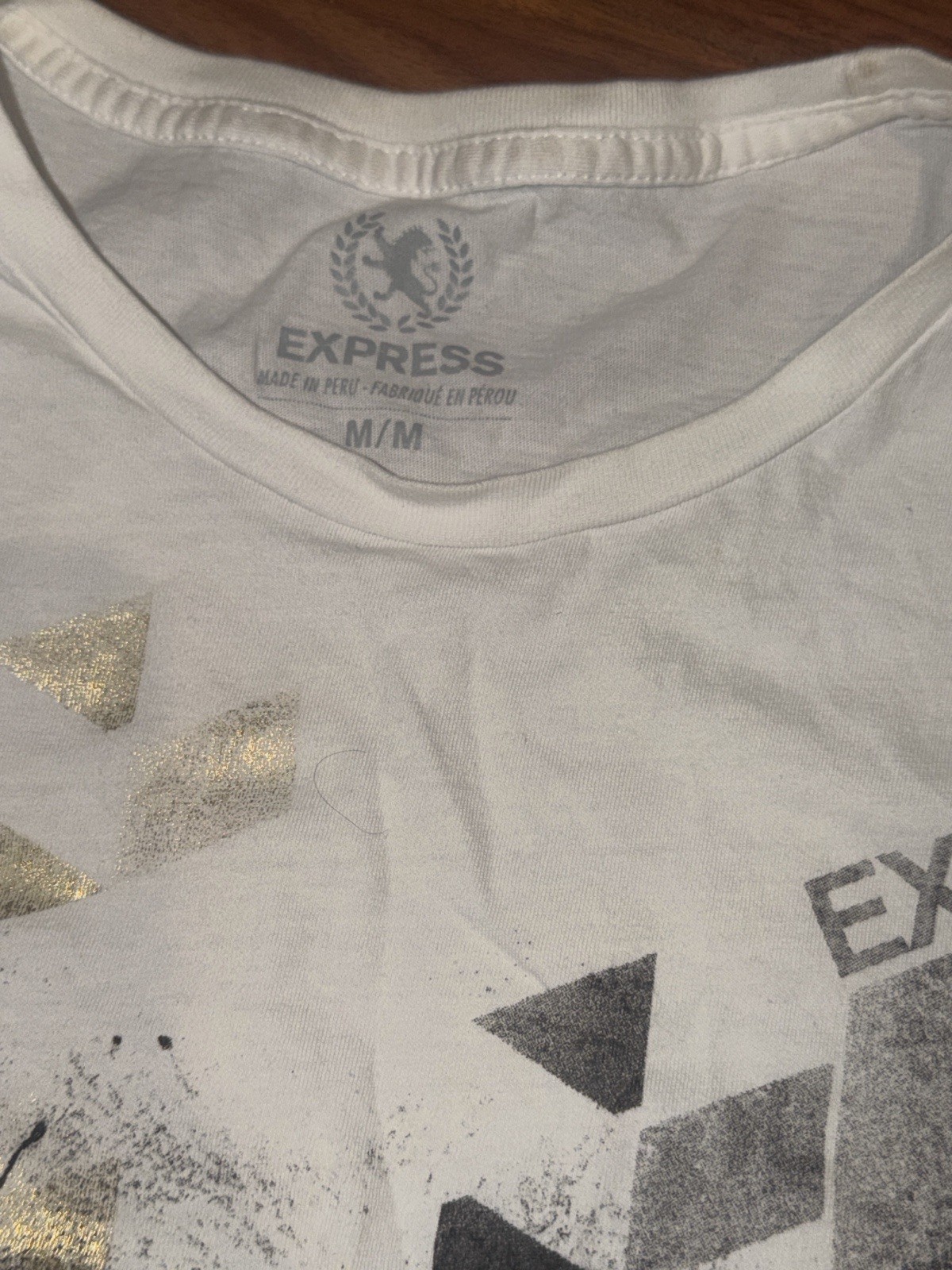 Bundle 3 Express Graphic Crew Neck Short Sleeve Knit T-Shirt Size M gallery