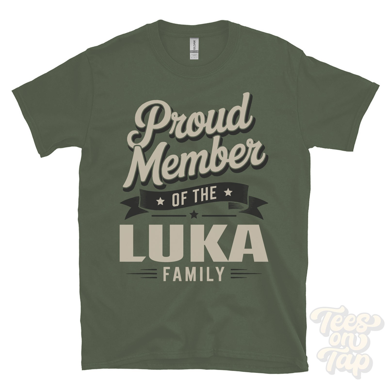 PROUD MEMBER OF THE LUKA FAMILY T-SHIRT surname last name heritage ancestry