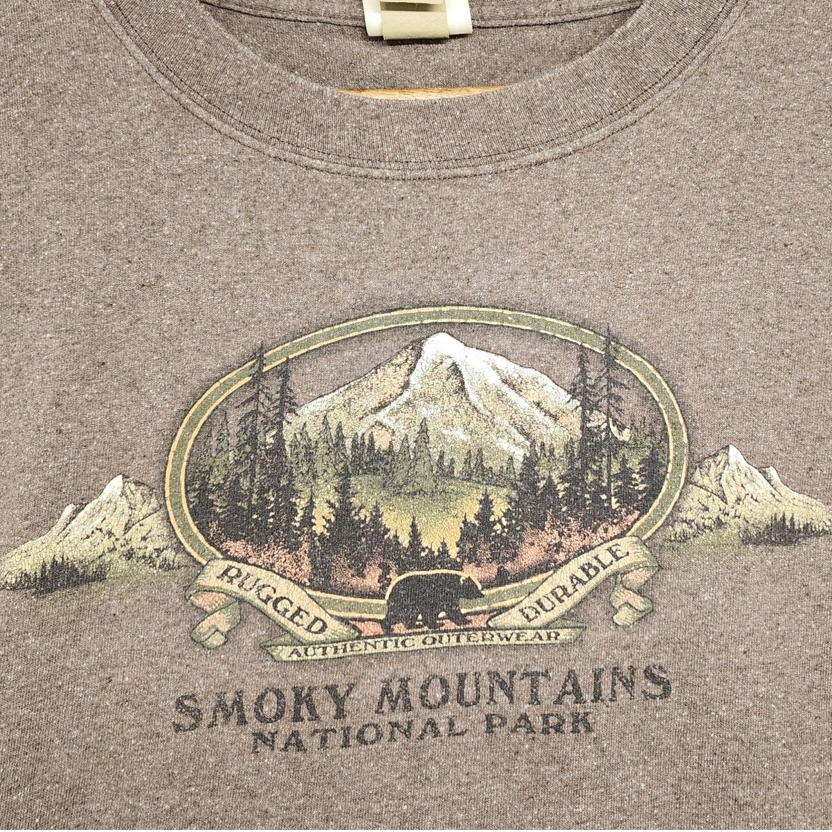 Eco Mountain Smokey Mountains National Forest Shirt XL Brown Short Sleeve Nature gallery
