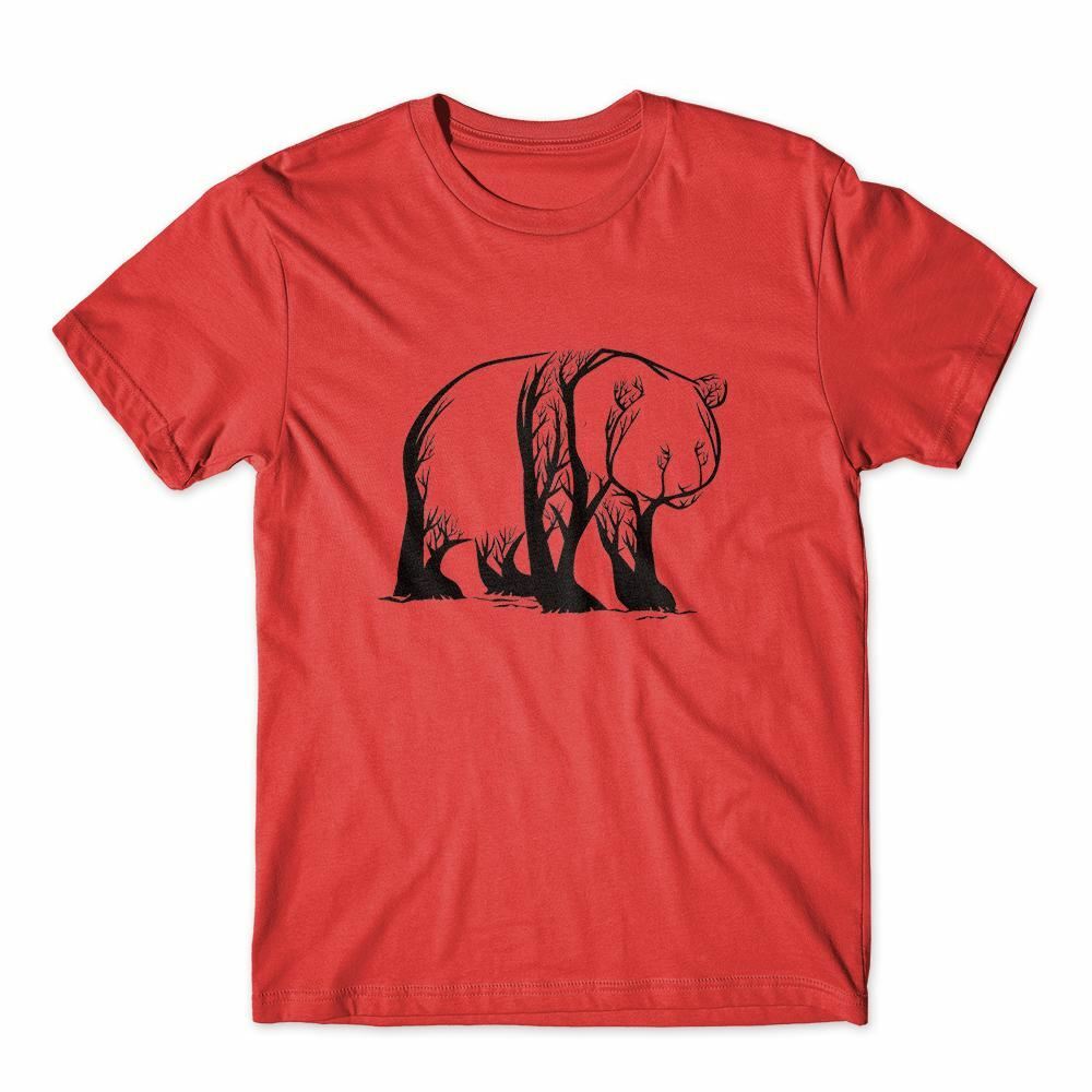 Panda Trees Exotic T-Shirt 100% Cotton Premium Tee NEW gallery