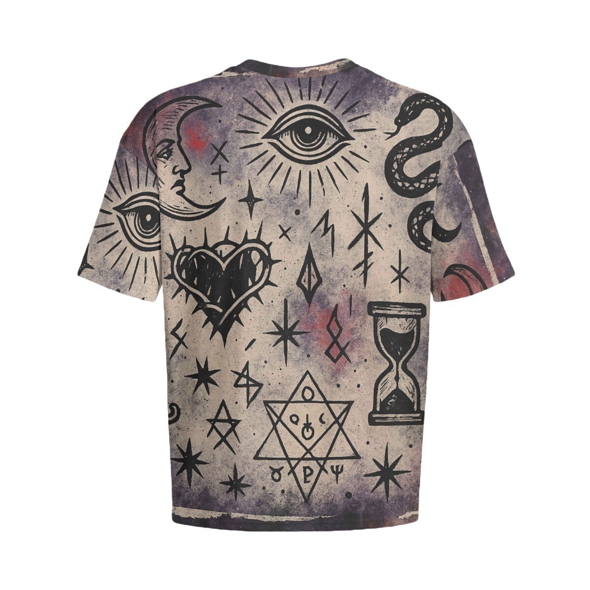 Third Eye Magic Oversized Unisex Cotton Tee Shirt T-Shirt Occult Mystical Spell gallery