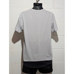 Routine Mens Athletic Gray Graphic T Shirt Short Sleeve Casual Crew Neck Medium