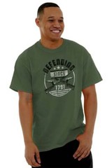 Patriotic Pro Guns Defending 2nd Amendment Womens or Mens Crewneck T Shirt Tee