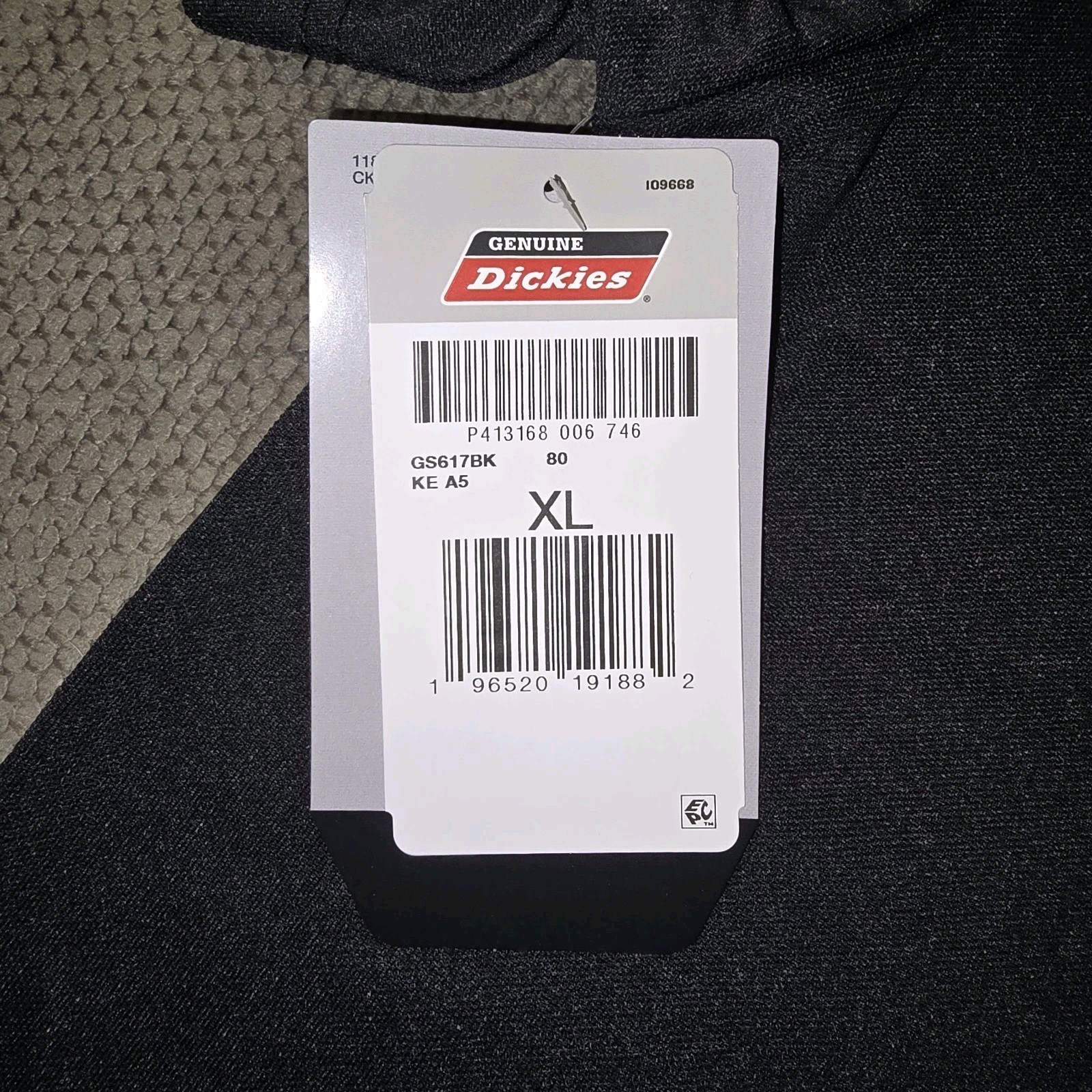 Dickies Black Xtralarge Mens Performance Tee Regular Fit gallery