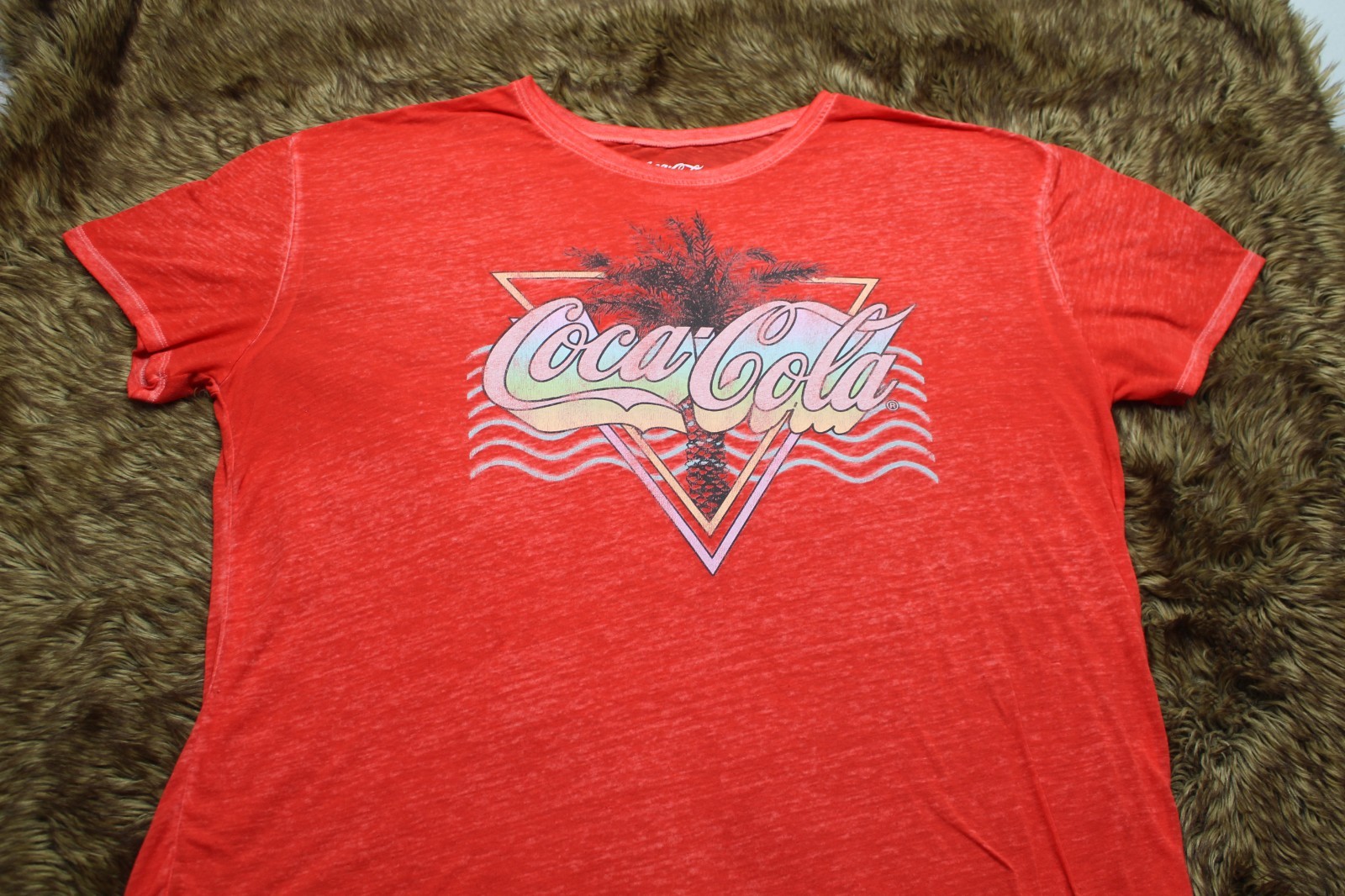 Vintage Coke Cola semi see through with a neon graphic Size 3XL 22 Men’s gallery