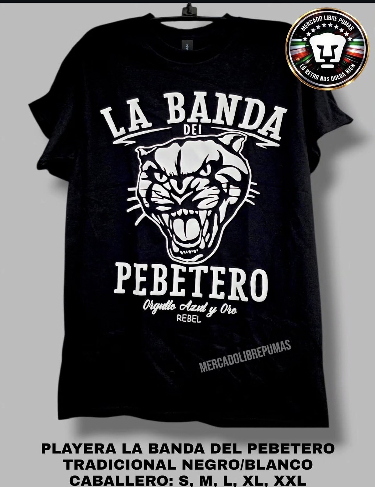 LA BANDA DEL PEBETERO PUMAS UNAM TSHIRT Men’s Size XL— Original vintage gallery