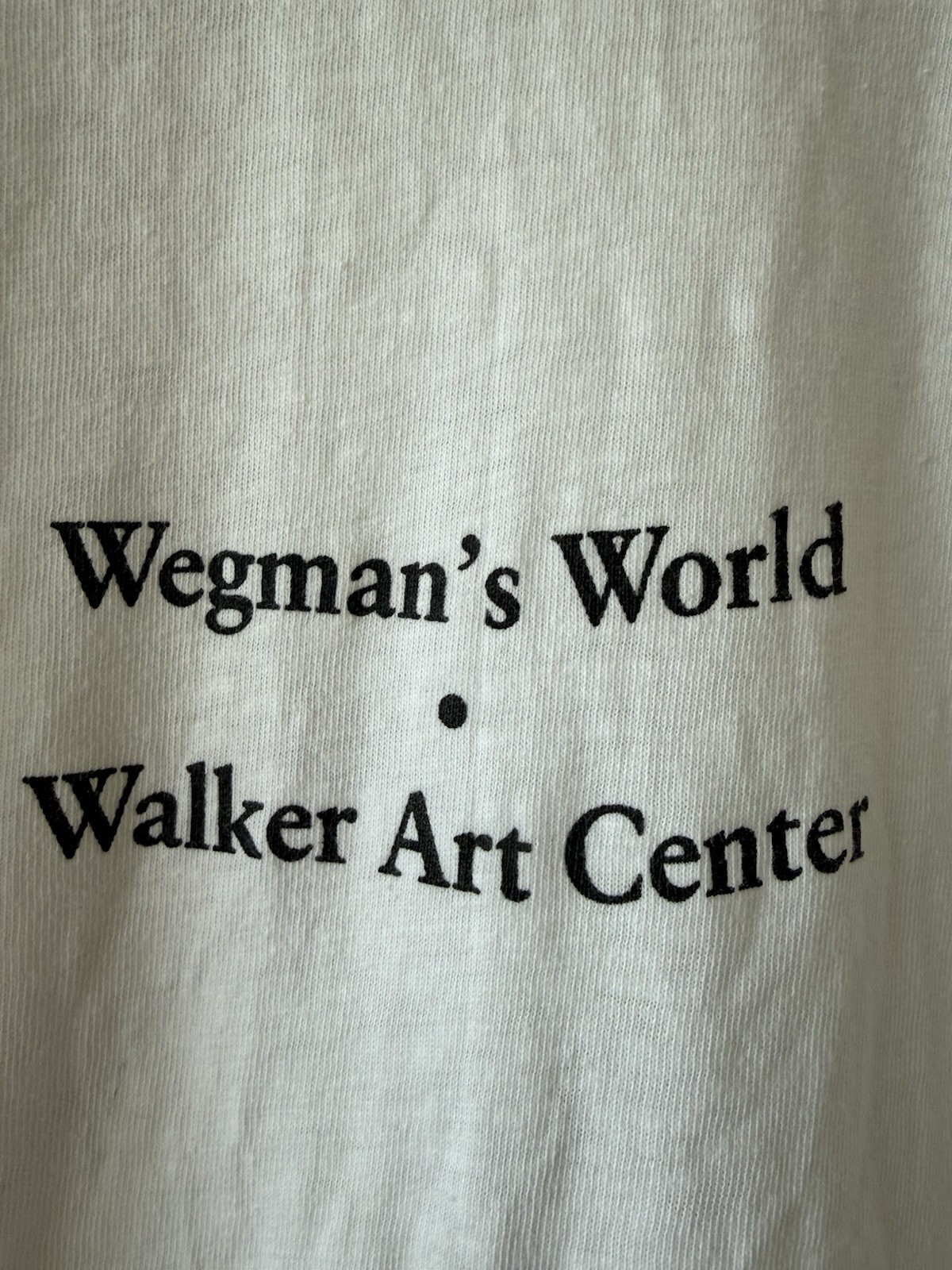 VINTAGE 80s William Wegman Walker Art Center Double Sided Exhibition T-Shirt gallery