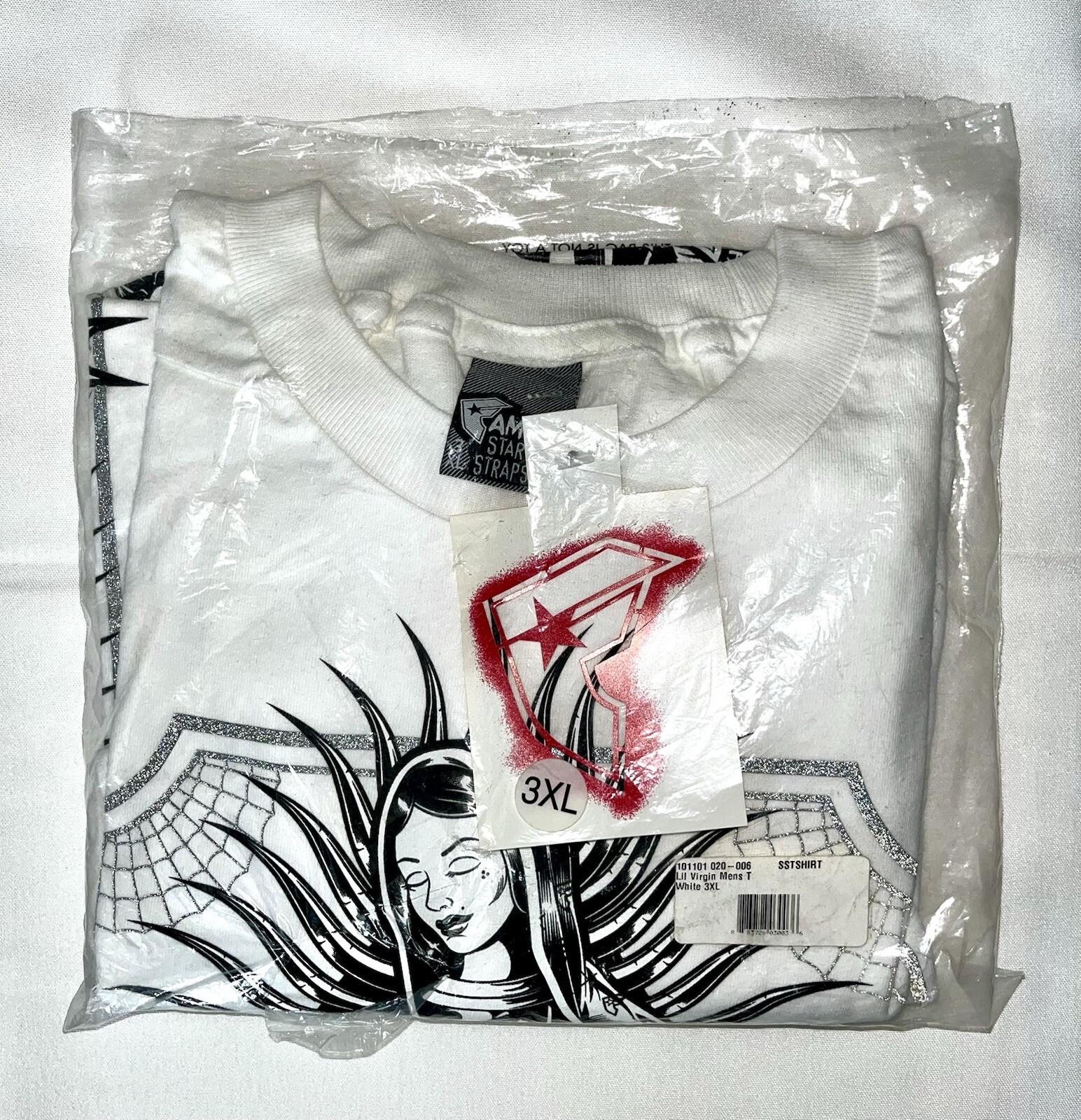 RARE Famous Stars And Straps OG Virgin Mary Shirt 3XL NWT Travis Barker Blink182 gallery