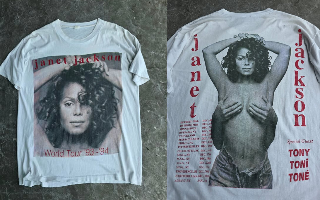 Rare Janet Jackson World Tour 93-94 2sides T-shirt S to 5XL NZ505 gallery