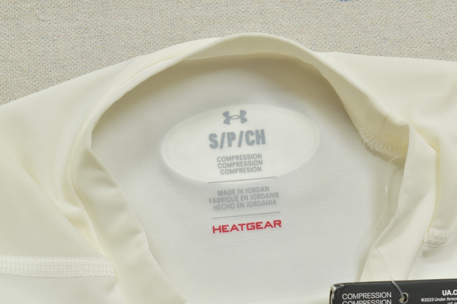 Under Armour HeatGear Compression Shirt Men S White Long Sleeve Base Layer NEW gallery
