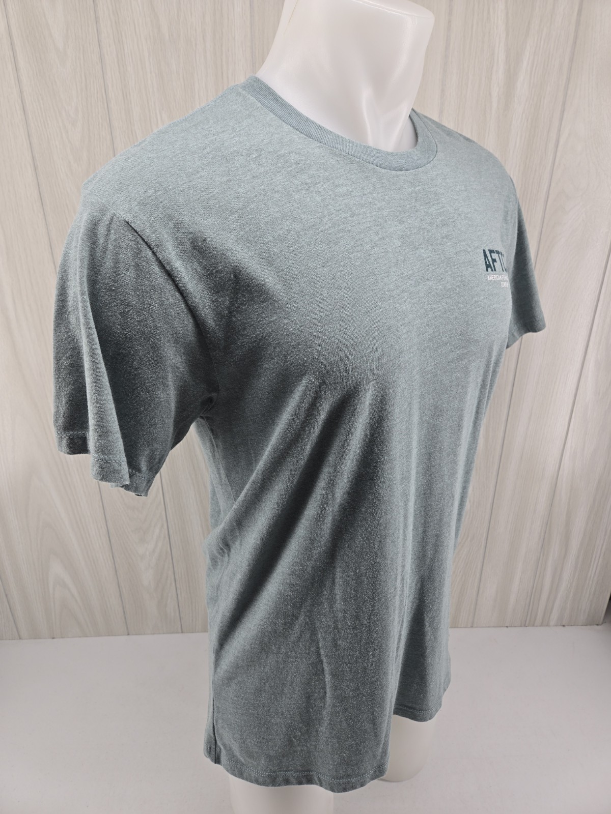 AFTCO Shirt Mens Medium Green Cotton Blend Fishing Logo gallery