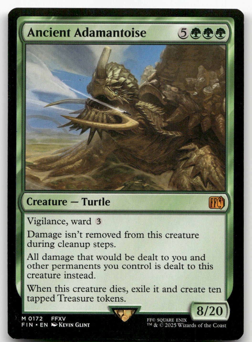 Ancient Adamantoise #172 (NM) Final Fantasy FIN Magic MTG