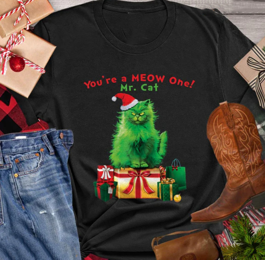 Christmas Cats Unisex Cotton S-234XL t-shirt Black CH006 gallery