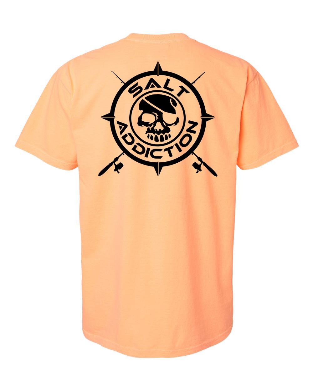 Salt Addiction Nautical compass Logo Fishing Short Sleeve T Shirt Ocean gallery