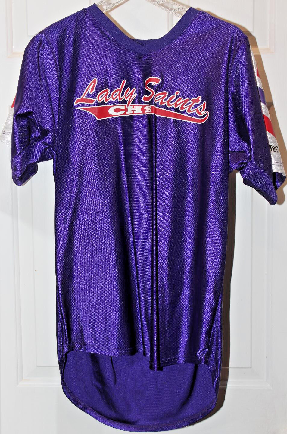 Bike Lady Saints Sports Shirt NEW Large Sz