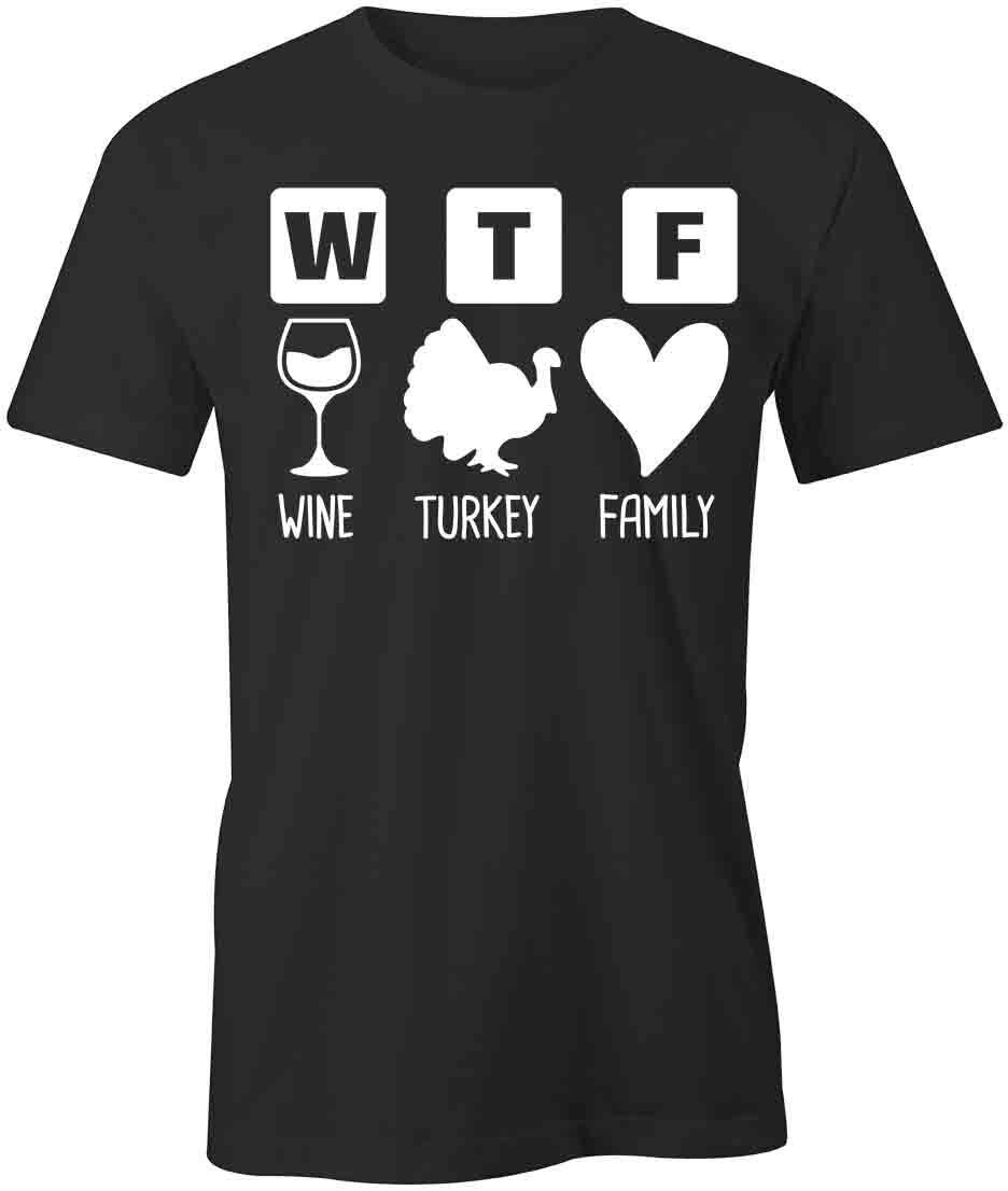 WINE TURKEY FAMILY TShirt Tee Short-Sleeved Cotton CLOTHING S1BSA400 gallery