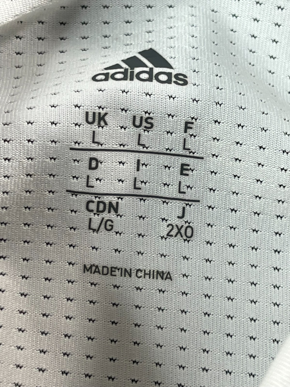 Adidas Adult Force Integrated Football Shirt Mens L White Padded Aero Ready gallery