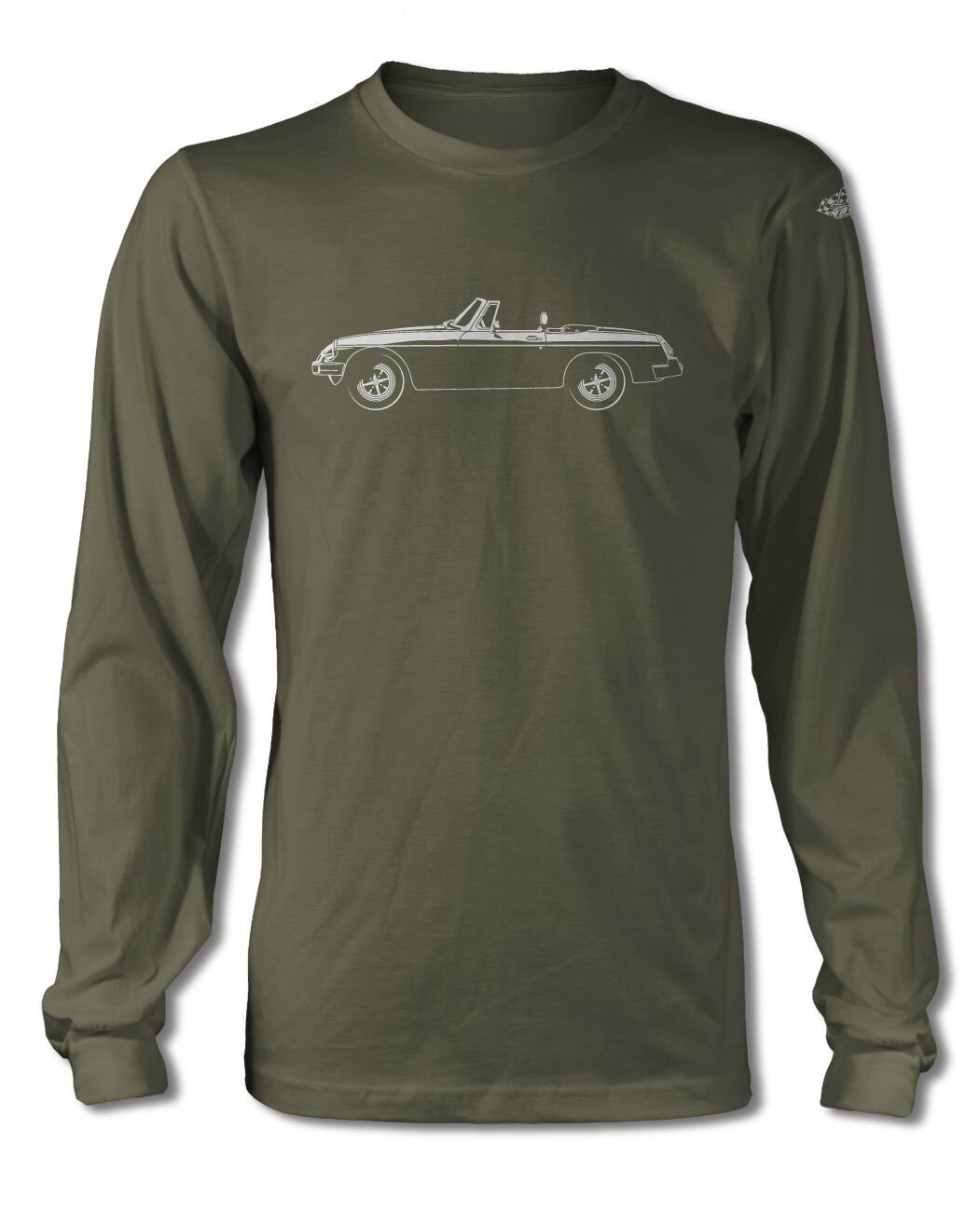 MG MGB MKIII Convertible T-Shirt - Long Sleeves - Side View gallery